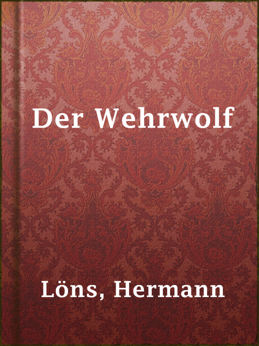 Cover image for Der Wehrwolf